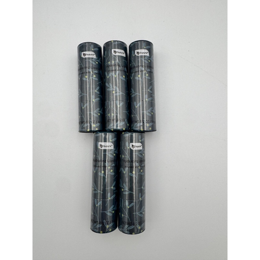 NIP B Pure Hydrating Red Lipstick Infused with Rose Oil 5 Pack Full Size